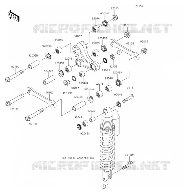 SUSPENSION Kawasaki TOUT-TERRAIN 85 2021 KX85-II  KX85DMFNN