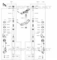 FOURCHE pour Kawasaki NINJA 650
