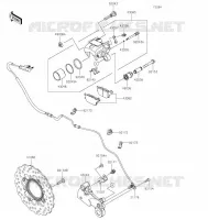 FREIN ARRIERE pour Kawasaki NINJA 650