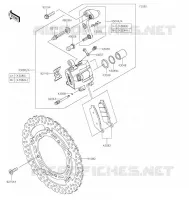 FREIN AVANT pour Kawasaki NINJA 650