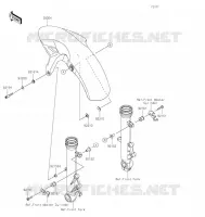 GARDE BOUE AVANT pour Kawasaki NINJA 650