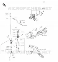 MAITRE CYLINDRE ARRI&Egrave;RE pour Kawasaki NINJA 650