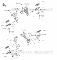 REPOSE PIED pour Kawasaki NINJA 650