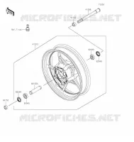 ROUE AVANT pour Kawasaki NINJA 650