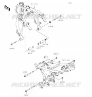 SUPPORT MOTEUR pour Kawasaki NINJA 650