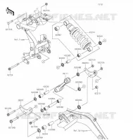 SUSPENSION/AMORTISSEUR pour Kawasaki NINJA 650