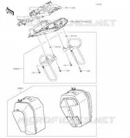 ACCESSOIRE(Pannier) pour Kawasaki NINJA 650