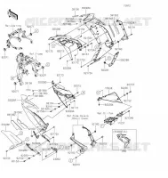 CARENAGE INFERIEUR pour Kawasaki NINJA 650