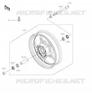 ROUE AVANT pour Kawasaki NINJA 650