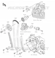 ARBRE A CAME/TENDEUR pour Kawasaki KLX230R S