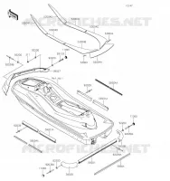 MOUSSES pour Kawasaki JET SKI ULTRA 310X