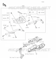 ACCESSOIRE (SUPPORT TOP CASE) pour Kawasaki Z650