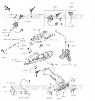 CONTACTEUR SERRURE/R&Eacute;FLECTEUR pour Kawasaki Z650