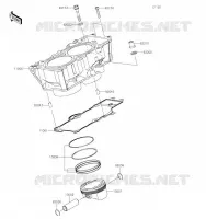 CYLINDRE/PISTON pour Kawasaki Z650