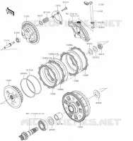 EMBRAYAGE pour Kawasaki Z650
