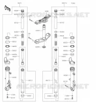 FOURCHE pour Kawasaki Z650