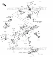 PIECE DE CADRE (COUVERTURE) pour Kawasaki Z650
