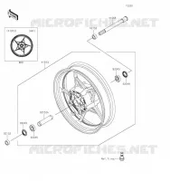ROUE AVANT pour Kawasaki Z650