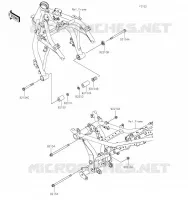 SUPPORT MOTEUR pour Kawasaki Z650