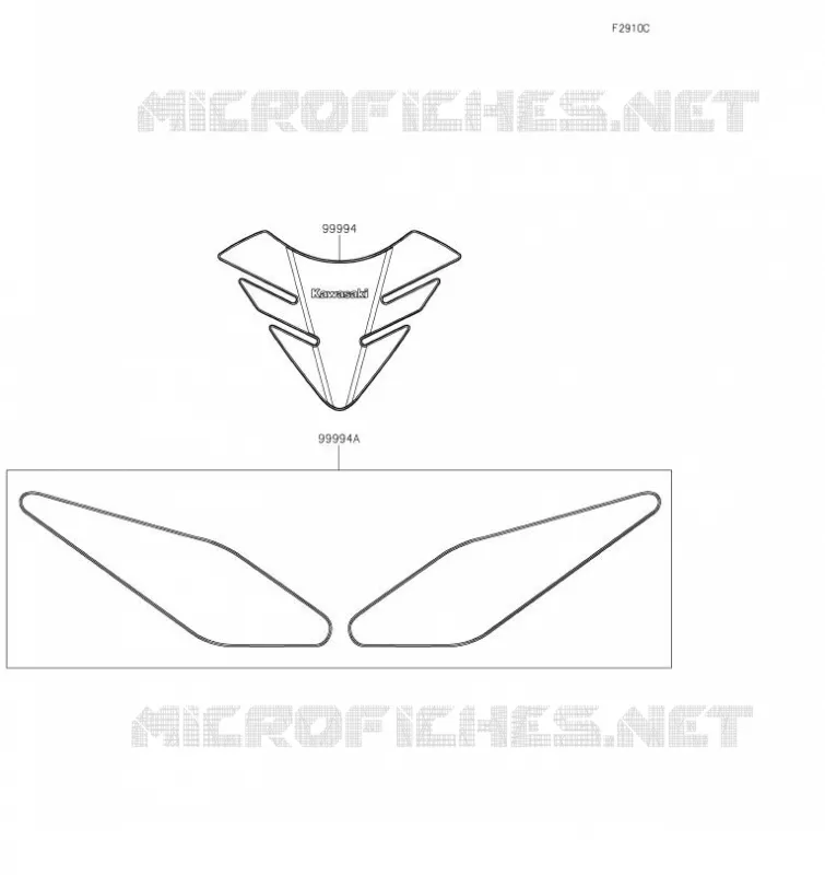 ACCESSOIRE(Pads) Kawasaki MOTOS 650 2017 Z650  ER650HHF