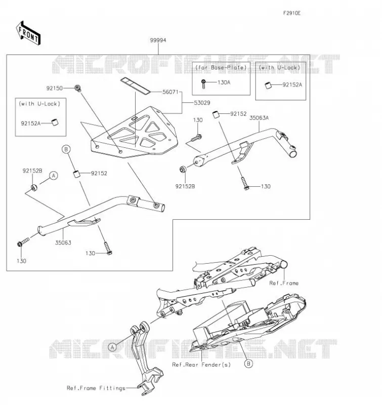 ACCESSOIRE (SUPPORT TOP CASE) Kawasaki MOTOS 650 2017 Z650  ER650HHF