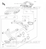 ACCESSOIRE(Bag Fitting Kit) pour Kawasaki VERSYS 1000