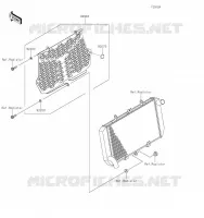 ACCESSOIRE(Radiator Trim) pour Kawasaki VERSYS 1000