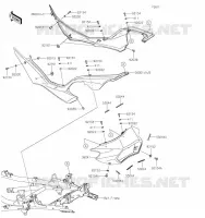 CACHE LAT&Eacute;RAL pour Kawasaki VERSYS 1000