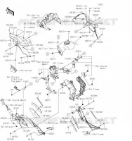 CARENAGE(CENTRALE) pour Kawasaki VERSYS 1000