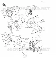 COUVERCLES MOTEUR pour Kawasaki VERSYS 1000