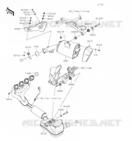&Eacute;CHAPPEMENT pour Kawasaki VERSYS 1000