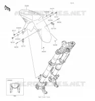 GARDE BOUE AVANT pour Kawasaki VERSYS 1000