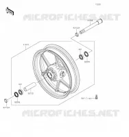 MOYEU AVANT pour Kawasaki VERSYS 1000