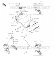 RESERVOIR CARBURANT pour Kawasaki VERSYS 1000