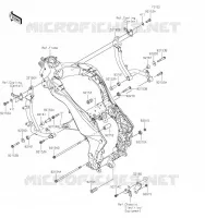 SUPPORT MOTEUR pour Kawasaki VERSYS 1000