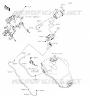 SYSTEME D'EVAPORATION CARBURANT pour Kawasaki VERSYS 1000