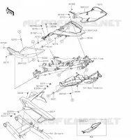 CACHE LAT&Eacute;RAL/GARDE CHAINE pour Kawasaki Z400