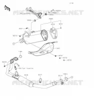 &Eacute;CHAPPEMENT pour Kawasaki Z400