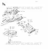 GARDE BOUE ARRI&Egrave;RE pour Kawasaki Z400
