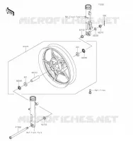 MOYEU AVANT pour Kawasaki Z400