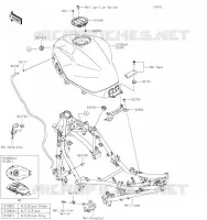 RESERVOIR CARBURANT pour Kawasaki Z400