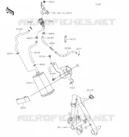 SYSTEME D'EVAPORATION CARBURANT pour Kawasaki Z400