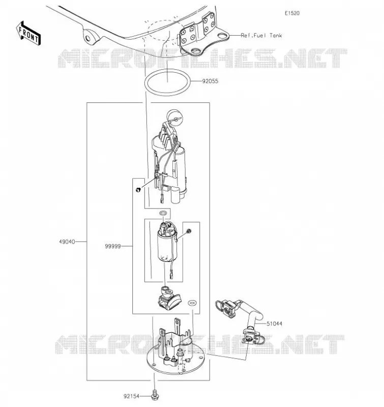 POMPE A ESSENCE Kawasaki MOTOS 400 2020 Z400  ER400DLF