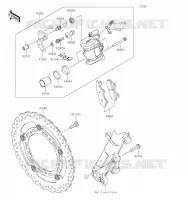 FREIN AVANT pour Kawasaki Z400