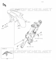 GARDE BOUE AVANT pour Kawasaki Z400