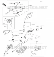 GUIDON pour Kawasaki Z400