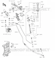 MAITRE CYLINDRE ARRI&Egrave;RE pour Kawasaki Z400