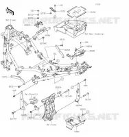 PIECE DE CADRE (COUVERTURE) pour Kawasaki Z400