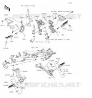 REPOSE PIED pour Kawasaki Z400