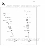 SOUPAPE pour Kawasaki Z400